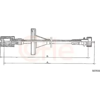 Plynové lanko COFLE Náhon tachometru CFL S07033