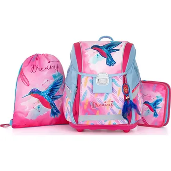 Set školních potřeb Oxybag Školní set 3ks PREMIUM LIGHT Kolibřík