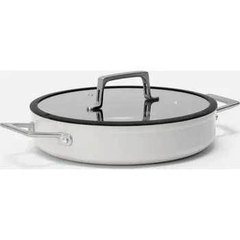 Pánev Tegame pánev Meda 4.0, ø 28 cm - Nepřilnavá pánev s keramickým povrchem s poklicí, šedá