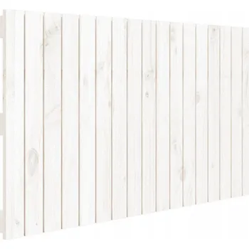 Čelo postele, bílé, 108x3x60 cm, masivní borovicové dřevo