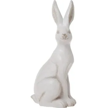 Velikonoční dekorace Velikonoční dekorace keramický sedící zajíc bílý, 13x11,5x29 cm