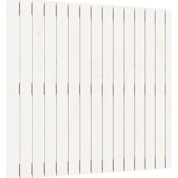 Nástěnné čelo postele bílé 95,5x3x90 cm masivní borové dřevo Bílá 824884