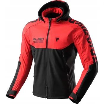 Moto bunda TEXTILNÍ BUNDA REBELHORN SLASH SPIDER ČERNO-ČERVENÁ SOFTSHELL XXL