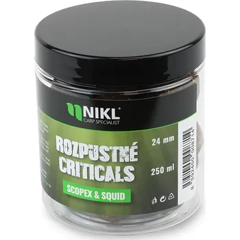 Boilies Nikl Rozpustné Criticals Boilie Scopex & Squid 250 ml - 18 mm