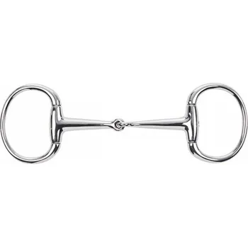 Jezdectví BUSSE Udidlo olivové jednou lomené Edelstahl BUSSE, 14 mm 14,5 cm