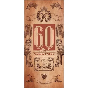 Čokoláda Dárková čokoláda 100 g - Krásné narozeniny 60