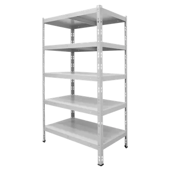 Dílenský regál ZLKL Průmyslové regály kovové 1800 x 1000 x 500 mm, bílá P00151-4