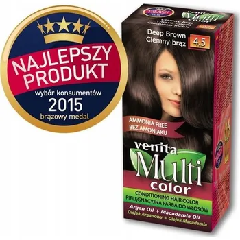Barva na vlasy Venita Multi Color Barva na vlasy Tmavě Hnědá