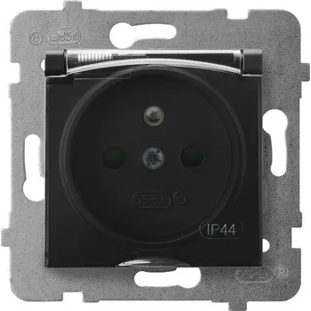 Elektrická zásuvka Elektrická Zásuvka hermetická Ospel černá