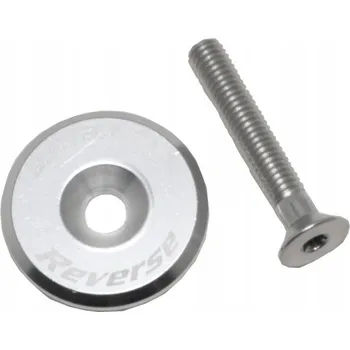 Hlavové složení Víčko Hlavového Složení Top Cap REVERSE + Hliníkový Šroub 1-1/8" Stříbrný