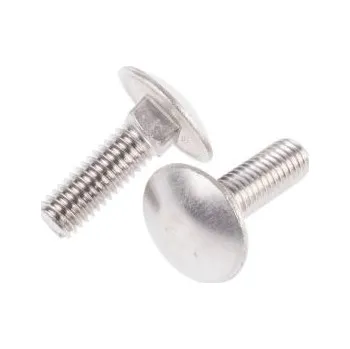 Šroub Vratový šroub, Prostý, Nerezová ocel A2/304, M6, délka: 20mm