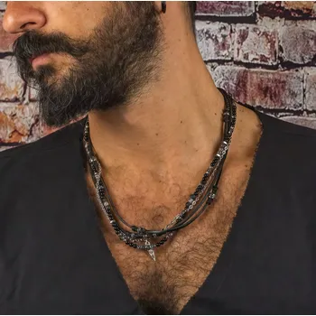 Náhrdelník B-TOP Šedá