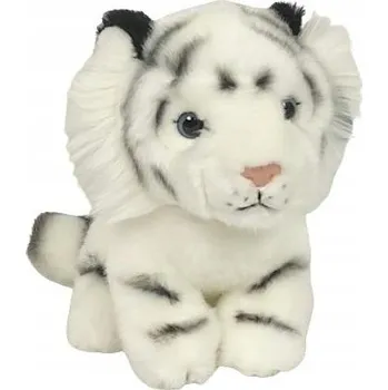 plyšák Plyšová Hračka Tygr bílý sedící DUBI - 19 Cm