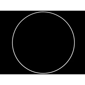 Lapač snů Kovový kruh na lapač snů Ø41cm Bílý (Kovový kruh na lapač snů )