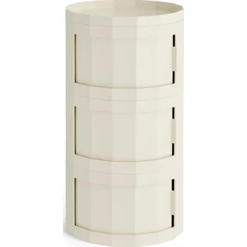 Úložný box Hay, Třídveřová skříňka Facet, 71 cm, béžová - Formadore