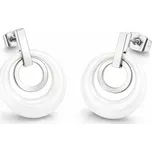 Boccia Titanium Titanové elegantní náušnice s keramikou 0588-01 + 2 měsíce na vrácení zboží