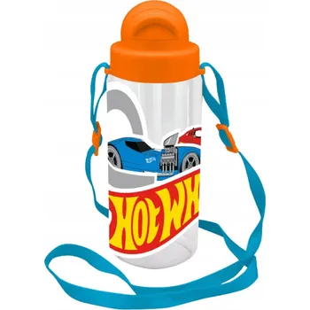 Láhev Lahev Na Pití Hot Wheels Tritanová láhev 500 ml s páskem do školy