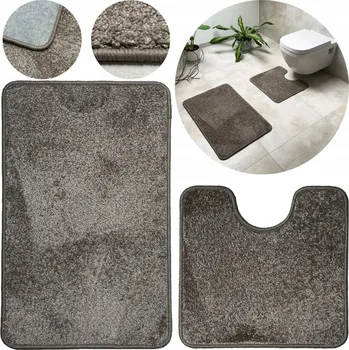 Koupelnová předložka KOMPLET KOUPELNOVÝCH PŘEDLOŽEK PŘEDLOŽKY DO KOUPELNY POD WC SHAGGY ROHOŽKA