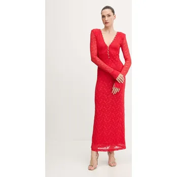 Dámské šaty Šaty Bardot 60239DB červená 33X, vel. S