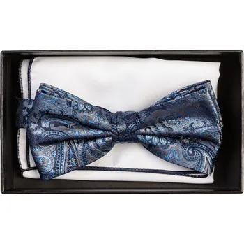 Motýlek FERATT Motýlek s kapesníčkem CH113 modrý