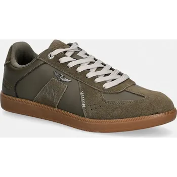 Pánské tenisky Kožené tenisky Aeronautica Militare SNEAKERS 261SC0315UPL00244.07302 zelená 79X, EUR 45
