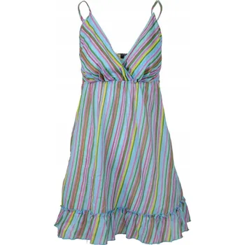 Dámské šaty Lehké Stylové Dámské Šaty S Proužky Krásné M