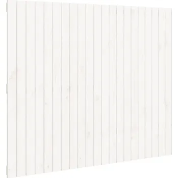 Ložnice Nástěnné čelo postele bílé 140x3x110 cm masivní borové dřevo