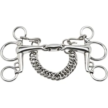 Jezdectví BUSSE Udidlo Pelham dvakrát lomené Edelstahl BUSSE, 16 mm 14,5 cm