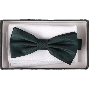 Motýlek FERATT Motýlek s kapesníčkem K 137 tmavě zelený