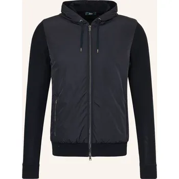 Herno Pánská Bunda Ze Směsi Materiálů, tmavě modrá, 50