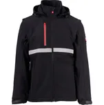 Payper WISE 2IN1 – pánská softshellová bunda s odnímatelnými rukávy, WP 8000 mm, reflexní prvky, kapuce, kapsa na tablet Barva: černá/černá, Velikost: XXS