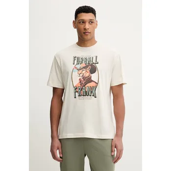 Bavlněné tričko Puma GRAPHIC 634434 béžová 80X, vel. L