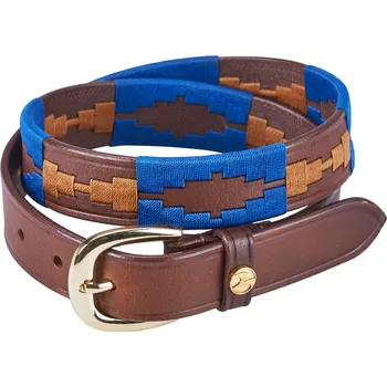 Opasek BUSSE Pásek Glenn BUSSE, brown/royal summer/cognac Délka: 75 cm