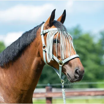 Jezdectví BUSSE Třásně proti hmyzu Tampere BUSSE, grey/smoke green PONY