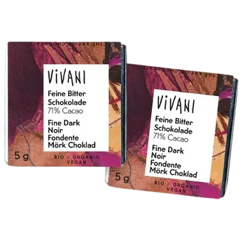 Vivani Hořká čokoládka 200x5g bio
