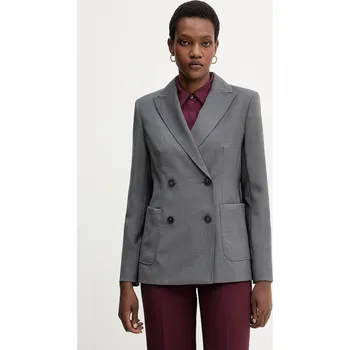 Dámské oblečení Vlněné sako Weekend Max Mara ORNATI 2525046012600 šedá 90B, vel. 38