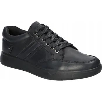 Pracovní obuv PÁNSKÉ KOŽENÉ POLOBOTKY AMERICAN CLUB ŠNĚROVACÍ VLOŽKA MEMORY ČERNÉ VEL. 43