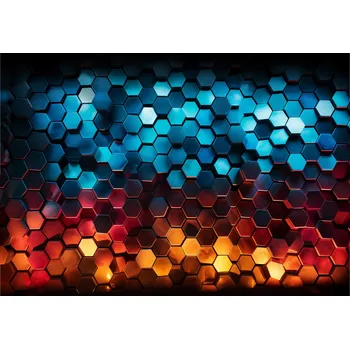 Fototapeta FOTOTAPETA PRO MLÁDEŽ HEXAGONY 3D PRO CHLAPCE TAPETA NA ZEĎ 400x280