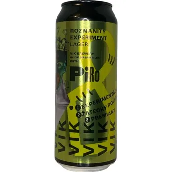 Pivo Pivovar Vik Piro - rozmanitý experiment 11 0,5l plech pivovar Vik