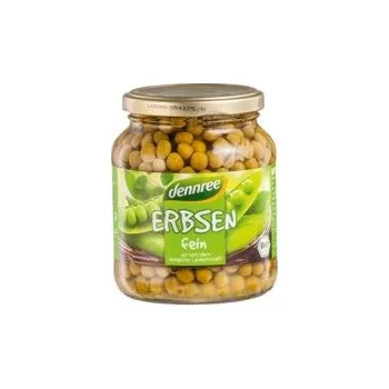 Luštěnina Dennree Hrášek sterilovaný 350g bio