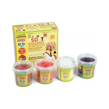 Sada nádobí Ökonorm Měkká plastelína oranžová, hnědá, bílá, černá eco ECO