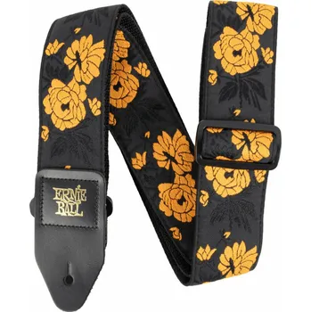 Ernie Ball Classic Jacquard Tangerine Rose Kytarový pás