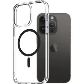 Pouzdro na mobilní telefon AlzaGuard Crystal Clear TPU Case Compatible with Magsafe pro iPhone 14 Pro Max - černý