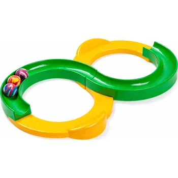 Společenská hra Merc sport Motorická balanční dráha s kuličkou – zeleno/žlutá koordinační hra pro děti