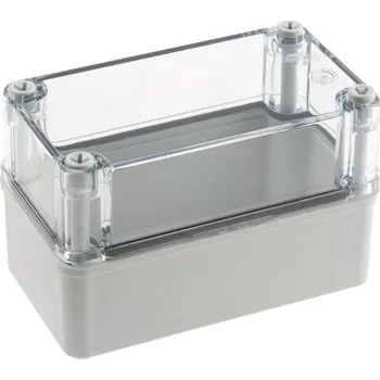 Rozvaděč Fibox Pouzdro, řada: Piccolo IP66, IP67 Nestíněný barva Šedá IK08 barva Průhledné Polykarbonát 140 mm 85 mm 80 mm