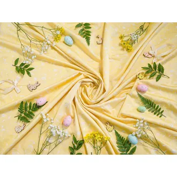 Velikonoční dekorace HEDVA ČESKÝ BROKÁT Odaska 163 SNĚŽENKA žlutá