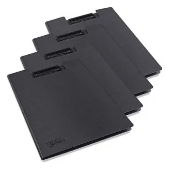 Psací podložka se sponou A4, Plast, Černá Rapesco
