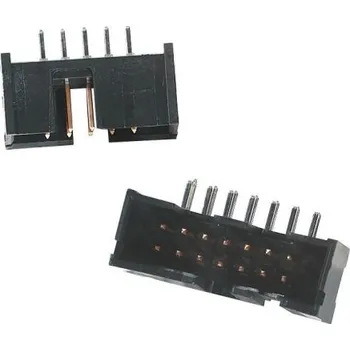 Elektrický konektor Konektor PCB, řada: AMP-LATCH, Vodič-Deska, počet kontaktů: 50, počet řad: 2, rozteč: 2.54mm izolace pájením, orientace