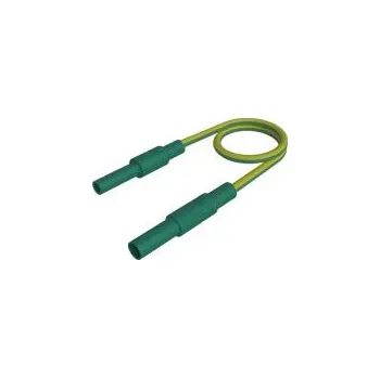 Měřicí kabel Hirschmann Test a Measurement Zkušební vodič, Žlutá, Zelená 32A, délka kabelů: 500 mm, 1000 V, Polyvinylchlorid, úroveň