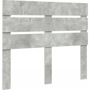 Čelo postele betonově šedé 135 cm, dřevěný materiál